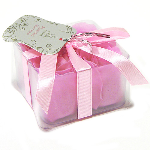 Мыльные лепестки "Розы", цвет: розовый, 4 шт х 4 см Товар сертифицирован инфо 7044f.